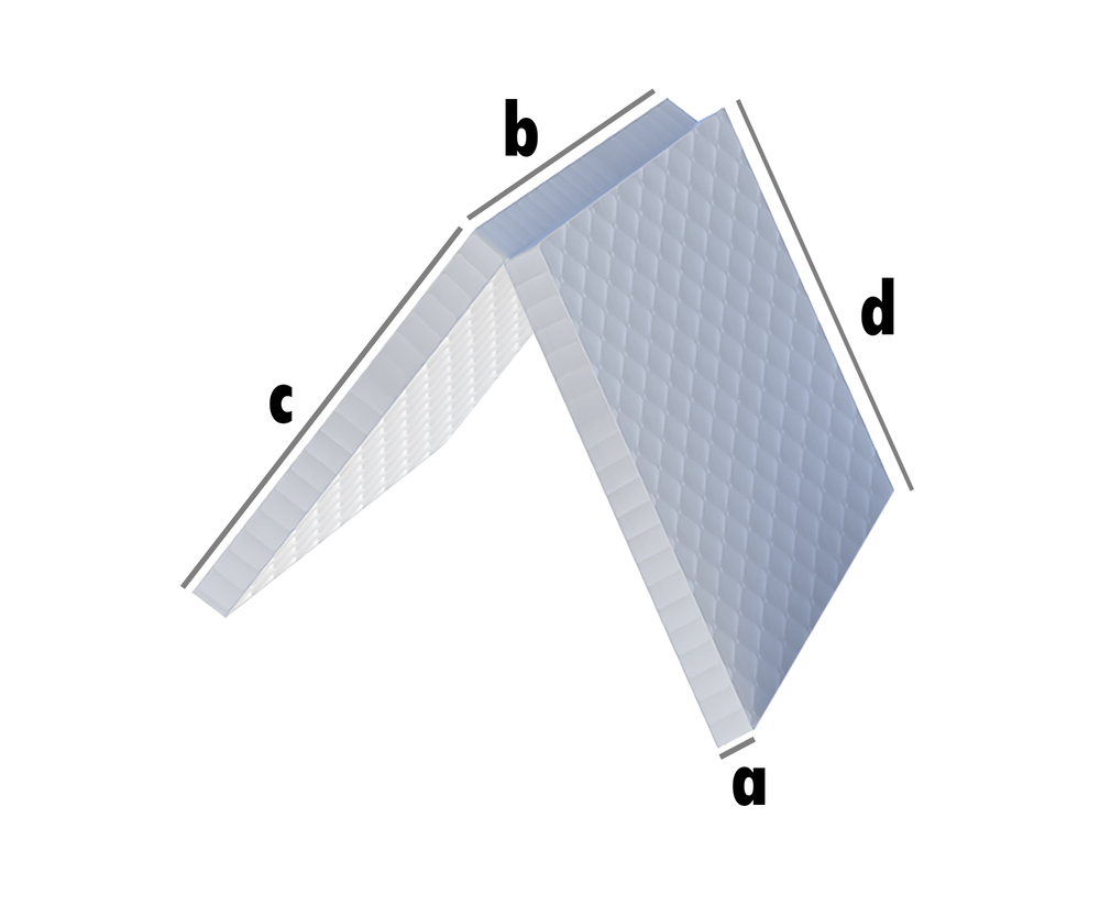 Topper nach Maß 2-teilig Klappbar