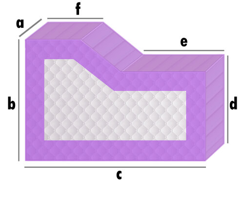 Spannbettlaken nach Maß mit kleinem Abschnitt