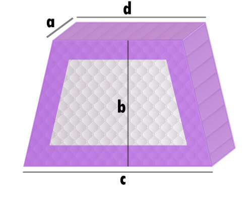 Trapez Spannbettlaken nach Maß
