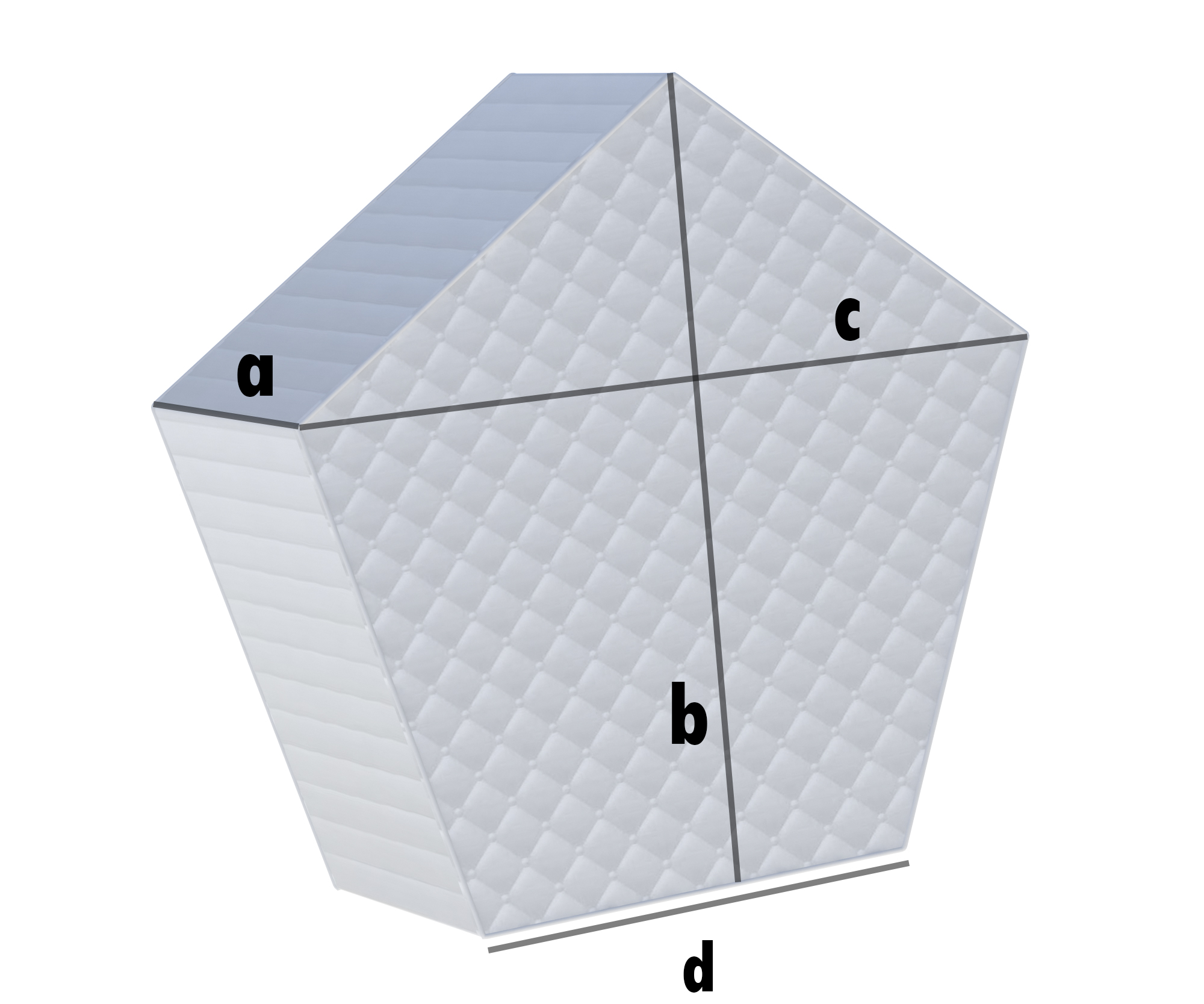 Fünfeck - Topper nach Maß
