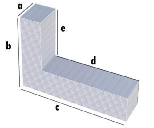 Matratze L-Form nach Maß