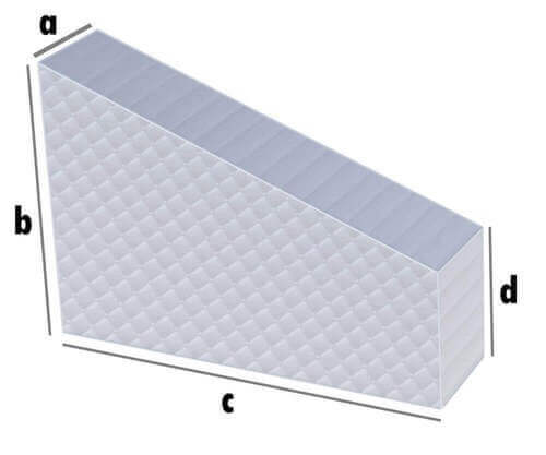 Wohnmobil Matratze Rechteckig mit Anschnitt