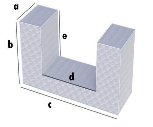 Matratze U-Form nach Maß
