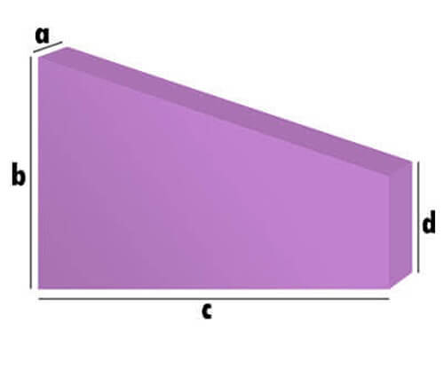 Wohnwagenpolster - Rechteck mit Anschnitt