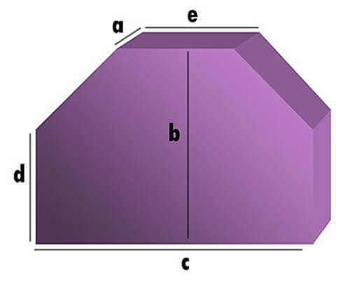 Hundekissen / Hundematratze - Rechteck mit 2 Schrägabschnitten