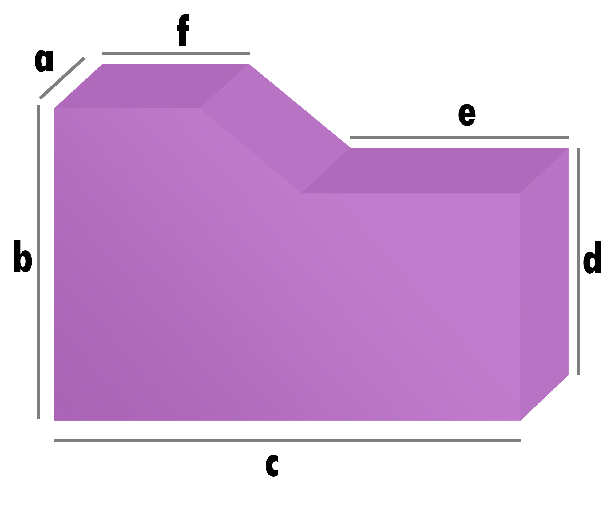 Vanpolster Rechteckig mit kleinem Abschnitt nach Maß