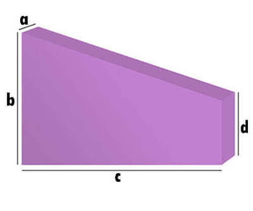 Schaumstoff-Zuschnitt - Rechteck mit Anschnitt