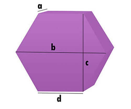 Sechseck - Schaumstoff-Zuschnitt